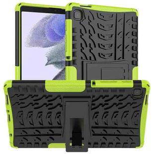 For Samsung Galaxy Tab A7 Lite Tire Texture Shockproof TPU+PC Protective Case with Holder(Green)
