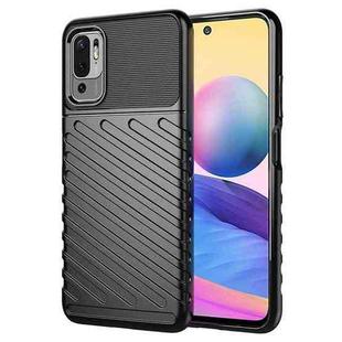 For Xiaomi Redmi Note 10 5G Thunderbolt Shockproof TPU Protective Soft Case(Black)