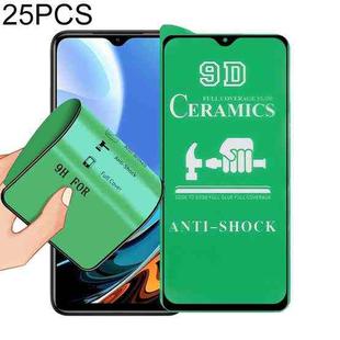 For Xiaomi Redmi 9T 25 PCS 9D Full Screen Full Glue Ceramic Film