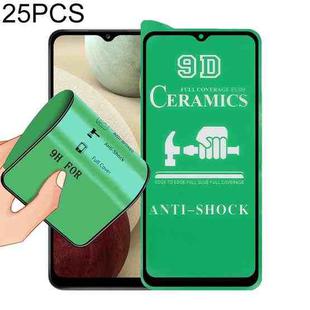 For Samsung Galaxy A12 5G / A12 / A12 Nacho / M12 / A13 5G 25 PCS 9D Full Screen Full Glue Ceramic Film