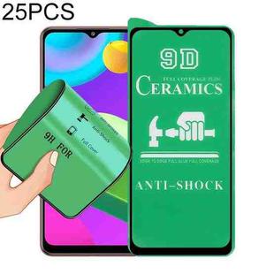 For Samsung Galaxy M02 25 PCS 9D Full Screen Full Glue Ceramic Film