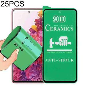 For Samsung Galaxy S20 FE 25 PCS 9D Full Screen Full Glue Ceramic Film