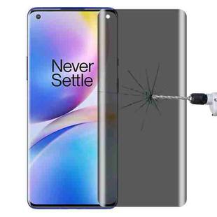 For OnePlus 8 Pro 0.3mm 9H Surface Hardness 3D Curved Surface Privacy Glass Film