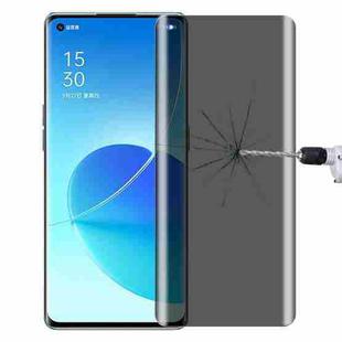 For OPPO Reno6 Pro 5G 0.3mm 9H Surface Hardness 3D Curved Surface Privacy Glass Film
