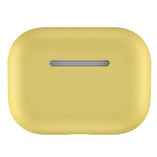 For Apple AirPods Pro Ultra-thin Silicone Wireless Earphone Protective Case(Yellow)