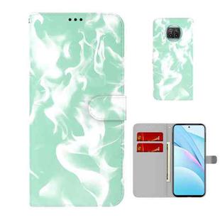 For  Xiaomi Mi 10T Lite 5G Cloud Fog Pattern Horizontal Flip Leather Case with Holder & Card Slot & Wallet(Mint Green)