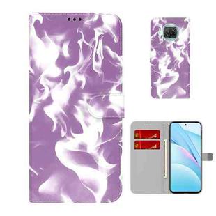 For  Xiaomi Mi 10T Lite 5G Cloud Fog Pattern Horizontal Flip Leather Case with Holder & Card Slot & Wallet(Purple)