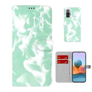 For Xiaomi Redmi Note 10 Pro / Note 10 Pro Max Cloud Fog Pattern Horizontal Flip Leather Case with Holder & Card Slot & Wallet(Mint Green)
