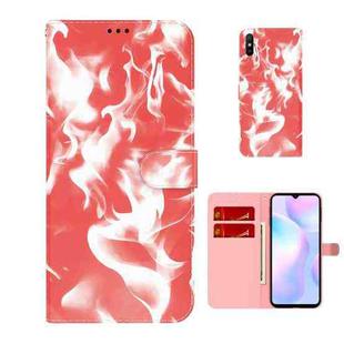 For Xiaomi Redmi 9A Cloud Fog Pattern Horizontal Flip Leather Case with Holder & Card Slot & Wallet(Red)