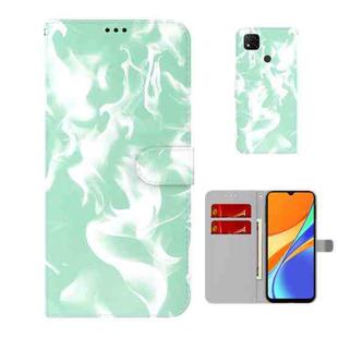 For Xiaomi Redmi 9C Cloud Fog Pattern Horizontal Flip Leather Case with Holder & Card Slot & Wallet(Mint Green)