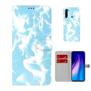 For Xiaomi Redmi Note 8 Cloud Fog Pattern Horizontal Flip Leather Case with Holder & Card Slot & Wallet(Sky Blue)