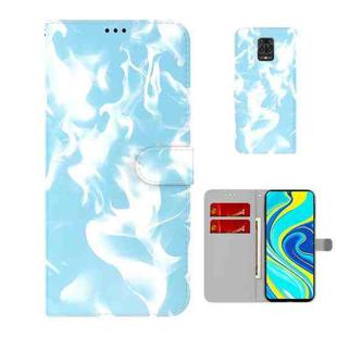 For Xiaomi Redmi Note 9 Pro/Note 9S/Note 9 Pro Max Cloud Fog Pattern Horizontal Flip Leather Case with Holder & Card Slot & Wallet(Sky Blue)