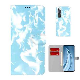 For Xiaomi Mi 10S Cloud Fog Pattern Horizontal Flip Leather Case with Holder & Card Slot & Wallet(Sky Blue)