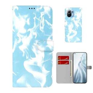 For Xiaomi Mi 11 Cloud Fog Pattern Horizontal Flip Leather Case with Holder & Card Slot & Wallet(Sky Blue)