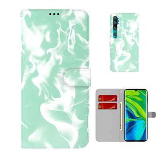 For  Xiaomi Mi CC9 Pro/Note 10/Note 10 Pro Cloud Fog Pattern Horizontal Flip Leather Case with Holder & Card Slot & Wallet(Mint Green)