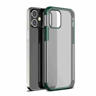 For iPhone 12 / 12 Pro Shockproof Ultra-thin Frosted TPU + PC Protective Case(Green)