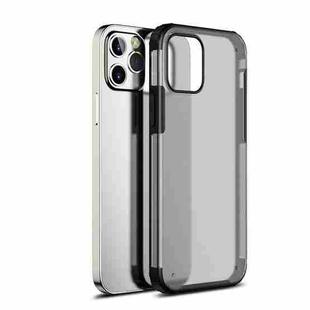 For iPhone 12 Pro Max Shockproof Ultra-thin Frosted TPU + PC Protective Case(Black)