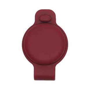 Silicone Shockproof Protective Cover Case For AirTag(Wine Red)