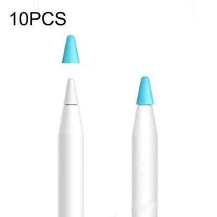 10 PCS Paperfeel Flim Mute Nib Protective Case for Apple Pencil 1 / 2(Sky Blue)