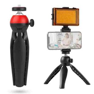 ADAI VK-02 Live Broadcast Video Shooting Mobile Phone LED Fill Light Tripod Set for 3.5mm Audio Input Device(Red)