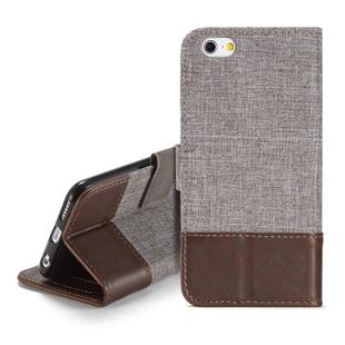 For iPhone 6 MUXMA MX102 Horizontal Flip Canvas Leather Case with Stand & Card Slot & Wallet Function(Brown)