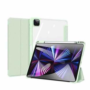 For iPad Pro 11 2022 / 2021 / 2020 DUX DUCIS TOBY Series Shockproof PU Leather + PC + TPU Horizontal Flip Tablet Case with Holder & Pen Slot & Sleep / Wake-up Function(Green)