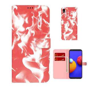For Samsung Galaxy A01 Core Cloud Fog Pattern Horizontal Flip Leather Case with Holder & Card Slot & Wallet(Red)