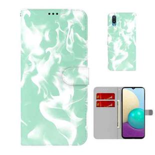 For Samsung Galaxy A02 / M02 Cloud Fog Pattern Horizontal Flip Leather Case with Holder & Card Slot & Wallet(Mint Green)