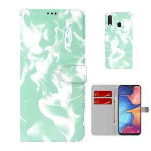 For Samsung Galaxy A10e / A20e Cloud Fog Pattern Horizontal Flip Leather Case with Holder & Card Slot & Wallet(Mint Green)