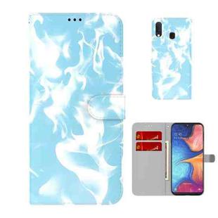 For Samsung Galaxy A10e / A20e Cloud Fog Pattern Horizontal Flip Leather Case with Holder & Card Slot & Wallet(Sky Blue)