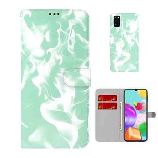 For Samsung Galaxy A41 Cloud Fog Pattern Horizontal Flip Leather Case with Holder & Card Slot & Wallet(Mint Green)