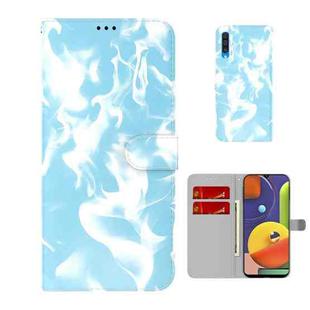 For Samsung Galaxy A50 / A30s / A50s Cloud Fog Pattern Horizontal Flip Leather Case with Holder & Card Slot & Wallet(Sky Blue)