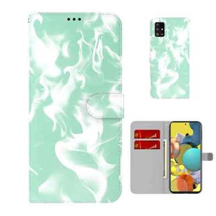 For Samsung Galaxy A71 5G Cloud Fog Pattern Horizontal Flip Leather Case with Holder & Card Slot & Wallet(Mint Green)