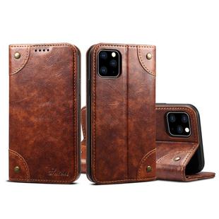 For iPhone 11 Pro Baroque Simple Horizontal Flip Leather Case, with Holder & Card Slots & Wallet(Light Brown)