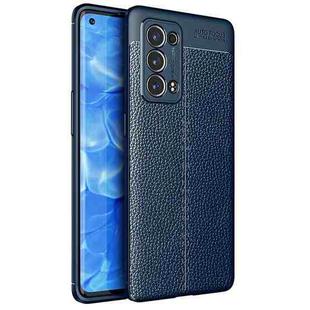 For OPPO Reno6 Pro+ 5G Litchi Texture TPU Shockproof Case(Blue)