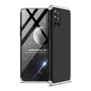 For OnePlus 9R GKK Three Stage Splicing Full Coverage PC Case(Black Silver)