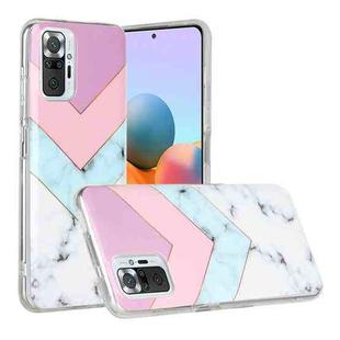 For Xiaomi Redmi Note 10 Pro Marble Pattern Soft TPU Protective Case(Tricolor)