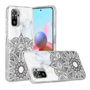 For Xiaomi Redmi Note 10 Marble Pattern Soft TPU Protective Case(Mandala)