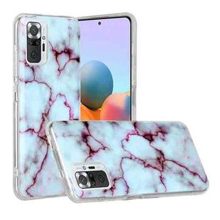 For Xiaomi Redmi Note 10 Pro Marble Pattern Soft TPU Protective Case(Red)