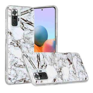 For Xiaomi Redmi Note 10 Pro Marble Pattern Soft TPU Protective Case(White)