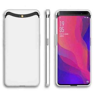 For OPPO Find X GKK Magnetic Liftable Straight Edge Ultra-thin Full Coverage Protective Case(White)