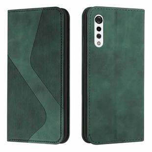 For LG Velvet Skin Feel Magnetic S-type Solid Color Horizontal Flip Leather Case with Holder & Card Slot & Wallet(Green)