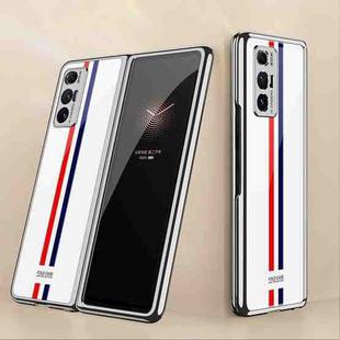 For Xiaomi Mi Mix Fold GKK Electroplating Painted Glass Phone Case(White)