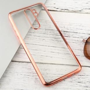 For Xiaomi Redmi Note 8 Pro Transparent TPU Anti-Drop And Waterproof Mobile Phone Protective Case(Rose Gold)