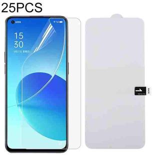 For OPPO Reno6 5G 25 PCS Full Screen Protector Explosion-proof Hydrogel Film