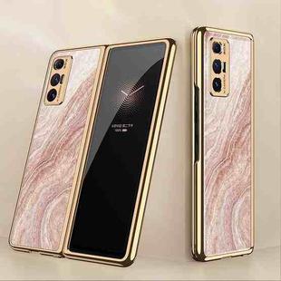 For Xiaomi Mi Mix Fold GKK Marble Pattern Electroplating Painted Glass Case(Marble 06)
