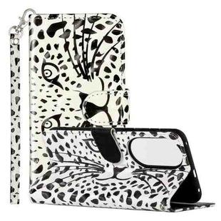 For Huawei P50 Pro 3D Pattern Horizontal Flip PU Leather Case with Holder & Card Slots & Wallet(Yellow Leopard)