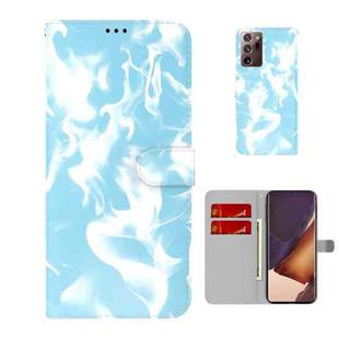 For Samsung Galaxy Note20 Ultra Cloud Fog Pattern Horizontal Flip Leather Case with Holder & Card Slot & Wallet(Sky Blue)