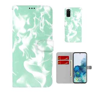 For Samsung Galaxy S20 Cloud Fog Pattern Horizontal Flip Leather Case with Holder & Card Slot & Wallet(Mint Green)