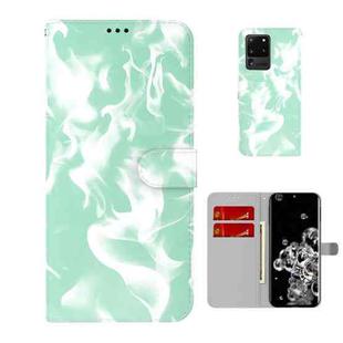 For Samsung Galaxy S20 Ultra Cloud Fog Pattern Horizontal Flip Leather Case with Holder & Card Slot & Wallet(Mint Green)